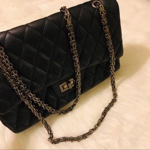 Black Quilted Shoulder Bag